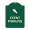Signmission Event Parking Up Left Arrow Symbol Heavy-Gauge Aluminum Architectural Sign, 24" x 18", G-1824-24082 A-DES-G-1824-24082 - alternate 1